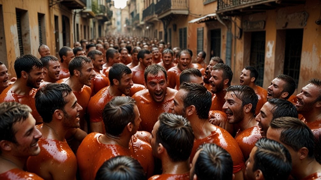 La-Tomatina-A-Guerra-de-Tomates-na-Espanha Tradições Curiosas ao Redor do Mundo